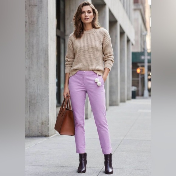 Boden Pants - NWT Boden Richmond Lavender Purple Ankle Pants Women’s 6R Slim Tailored Spring